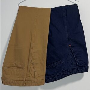 Zara Men's Chinos - Navy and Tan